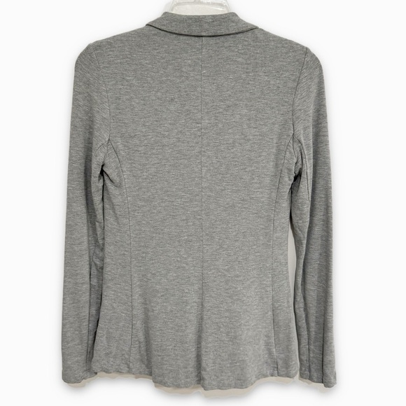 Magaschoni | Ponte Knit Blazer Stretch Heather Gray Size XS - Picture 3 of 6